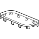 GM 85131867 Trim Ring, Black Chrome, Front