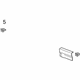 GM 22817422 Molding Extension, Black, Rear Driver Side