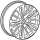 GM 22941663 Wheel, Rear