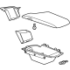 GM 84893111 Armrest, Jet Black, Front