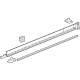 GM 84830254 Rocker Molding, Black, Driver Side