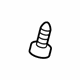 GM 11505166 Upper Column Cover Bolt, Rear, Carbon