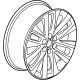 GM 84444233 Wheel, Alloy, Rear