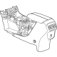 GM 84359643 Center Console, Jet Black, Front
