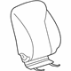 GM 95245424 Seat Back Cover, Titanium
