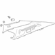 GM 39031688 Upper Quarter Trim, Driver Side