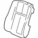 GM 88895441 Seat Back Cover, Front
