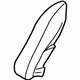 GM 88893333 Bolster Cover, Gray, Rear Driver Side