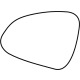 GM 23125819 Mirror Glass, Rear Driver Side