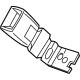GM 42781297 Outer Buckle, Black, Rear Driver Side