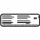 GM 23444174 Fuel Label