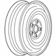 GM 84445512 Spare Wheel, Rear