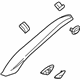 GM 15935496 Windshield Pillar Trim, Passenger Side