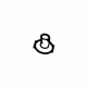 GM 94515246 Fender Liner Grommet