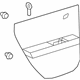GM 23363808 Door Trim Panel, Black, Rear Passenger Side