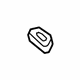 GM 84062638 Lock Knob Bezel, Front Driver Side