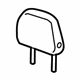 GM 84377958 Headrest, Ash Gray, Front