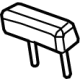 GM 84610474 Headrest, Center, Black, Rear