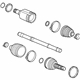 GM 84425653 Axle Assembly, Front Driver Side