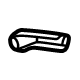 GM 84701566 Recline Handle, Black, Rear