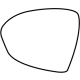 GM 39115533 Mirror Glass, Rear Driver Side