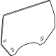 GM 84809786 Door Glass, Front Driver Side