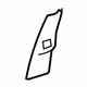 GM 20937924 Seat Belt Cover, Titanium, Passenger Side