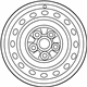GM 19184107 Wheel, Steel, Front Rear