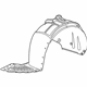 GM 84204441 Fender Liner, Front Driver Side