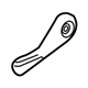 GM 42435819 Recline Handle, Ash Gray, Front