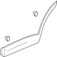 GM 42810506 Lower Molding, Black, Rear Driver Side