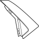 GM 42795080 Rear Applique, Driver Side