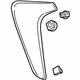 GM 42533115 Applique, Black, Rear Upper Driver Side