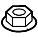 GM 11601710 Outer Tie Rod Lock Nut