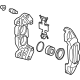 GM 13545382 Caliper, Red Caliper, Driver Side