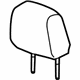 GM 84071704 Headrest, Black, Front