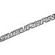 GM 84470959 Nameplate, Black, Front
