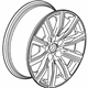 GM 84855227 Wheel, Alloy, Rear