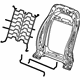 GM 42498949 Seat Back Frame, Front