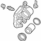 GM 13542989 Caliper, Rear Driver Side