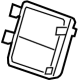 GM 84823989 Compartment Door, Black, Rear Driver Side