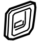 GM 84393537 Hole Cover, Rear Lower Driver Side