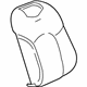 GM 84176401 Seat Back Cover, Black, Front
