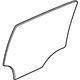 GM 42620050 Door Glass, Rear Driver Side