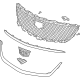 GM 84871441 Upper Grille, Front