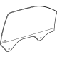 GM 84470750 Door Glass, Front Passenger Side