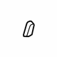 GM 22843972 Seat Switch Knob, Titanium, Front