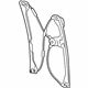 GM 20952452 Window Regulator, Front Driver Side