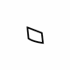GM 25872197 Lock Pillar Trim Cover, Titanium, Driver Side