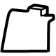 GM 87831630 Tow Eye Cap, Driver Side, Carbon
